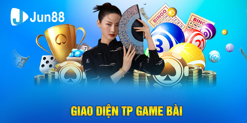 Sảnh TP game bài với giao diện đẹp mắt